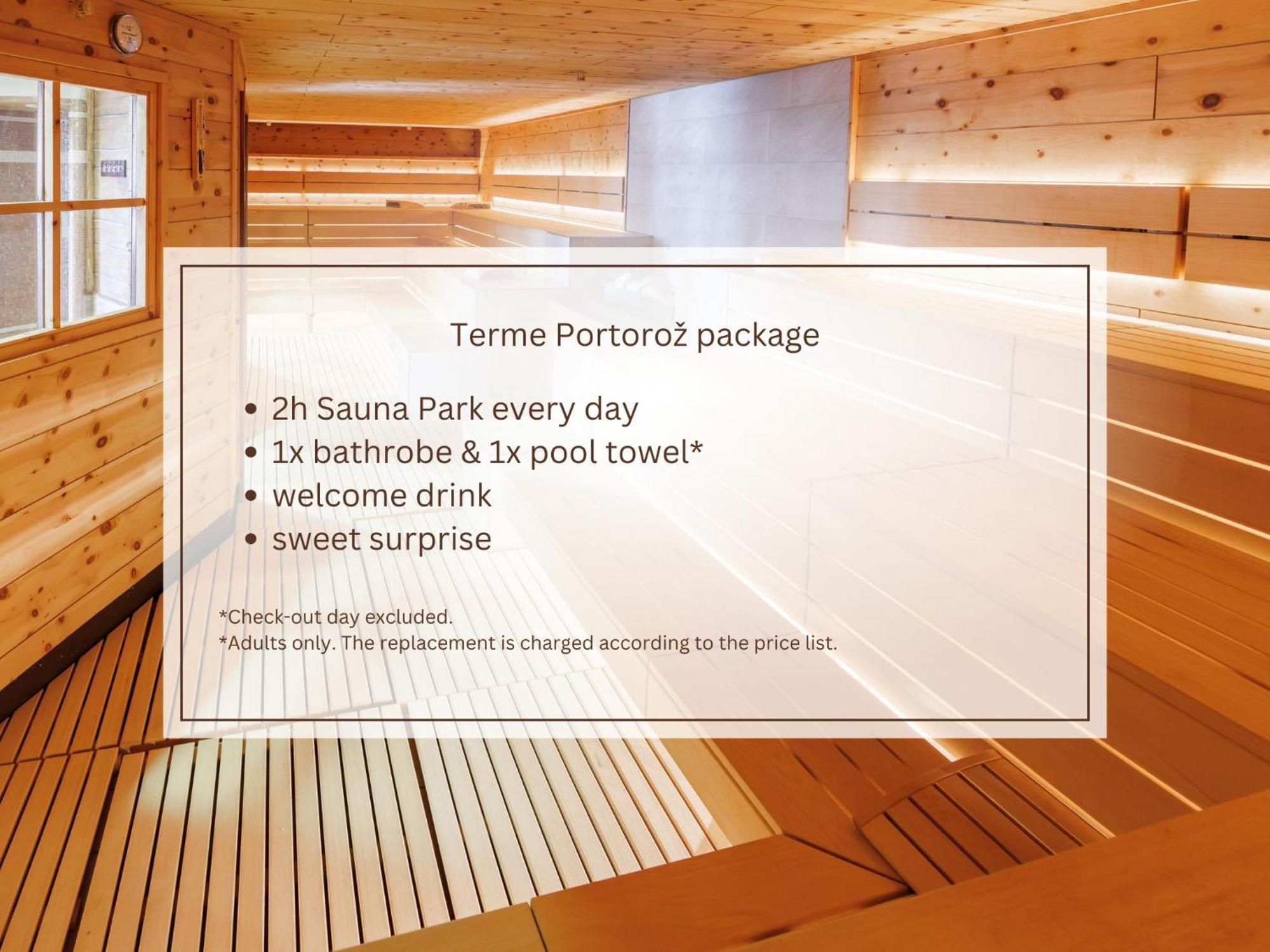 Hotel Slovenija - Terme & Wellness Lifeclass Portorož Chambre photo Sauna Park